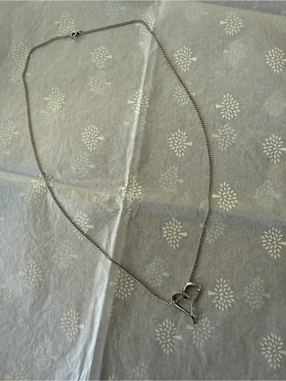 Silver Heart Pendant Necklace